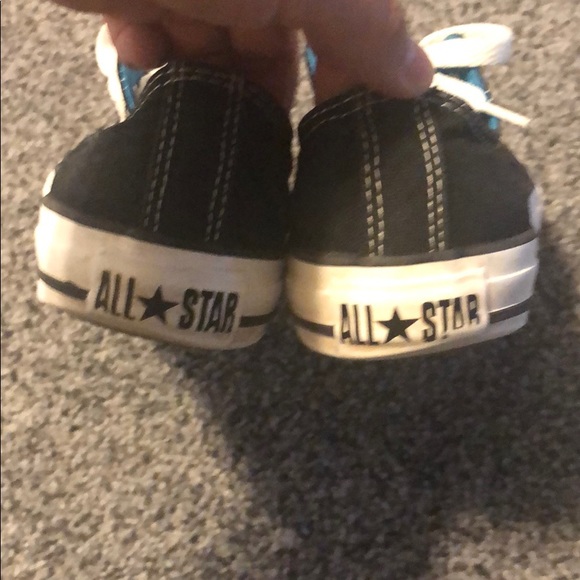 Black/Blue Converse All Star Unisex  Low Top Shoes - Picture 7 of 13